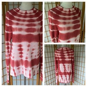 Tie-Dye High/Low Boho Knit Sweater